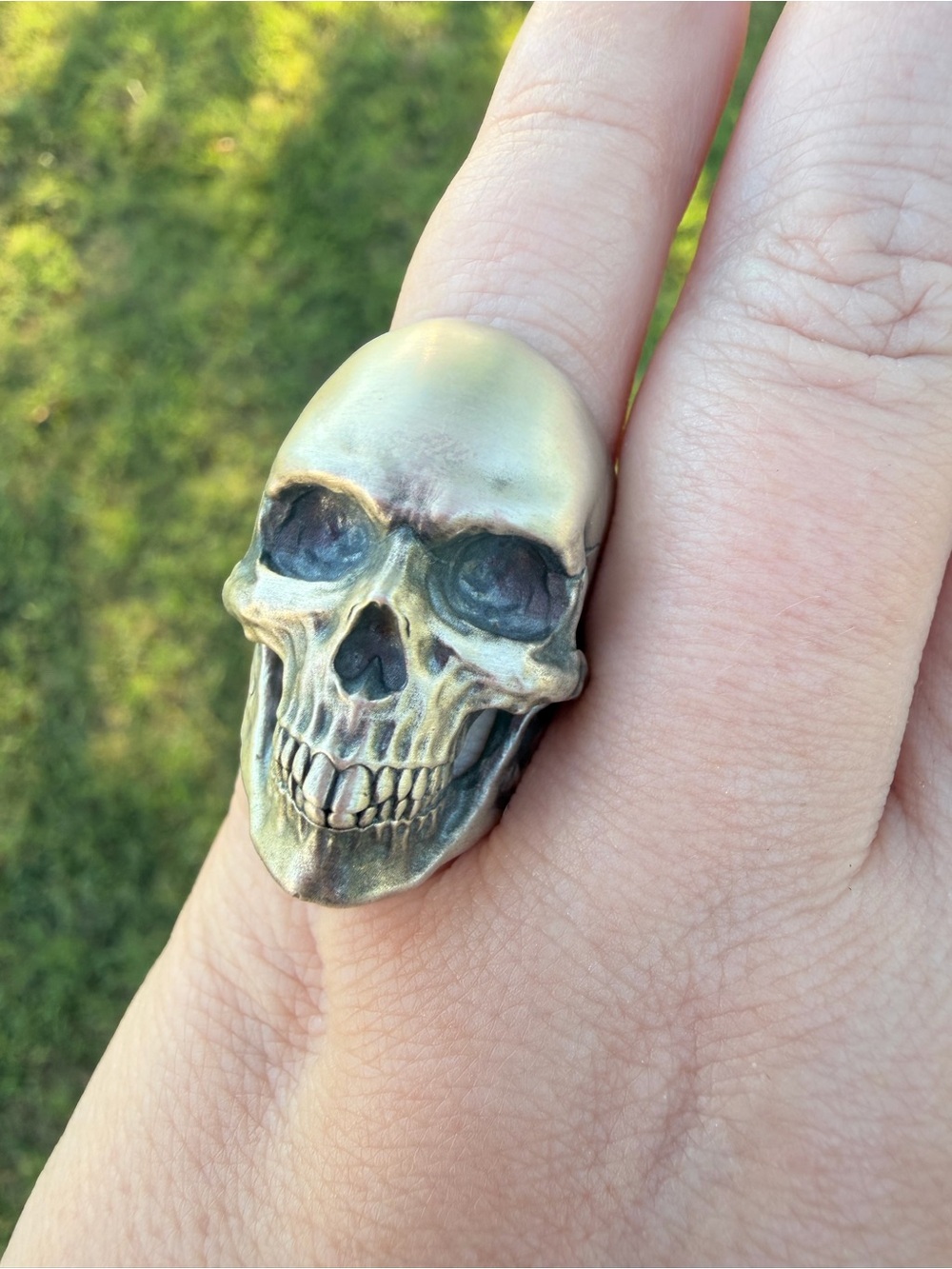 Solid 925 skull signet ring from The Swaf. Brand new, never worn.